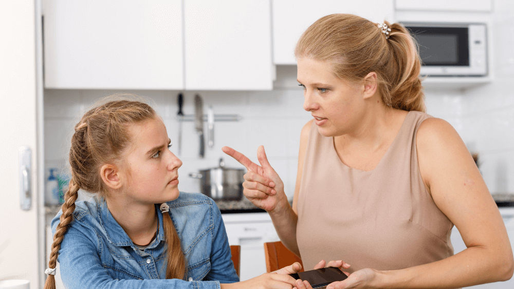 signs parents are angry on children